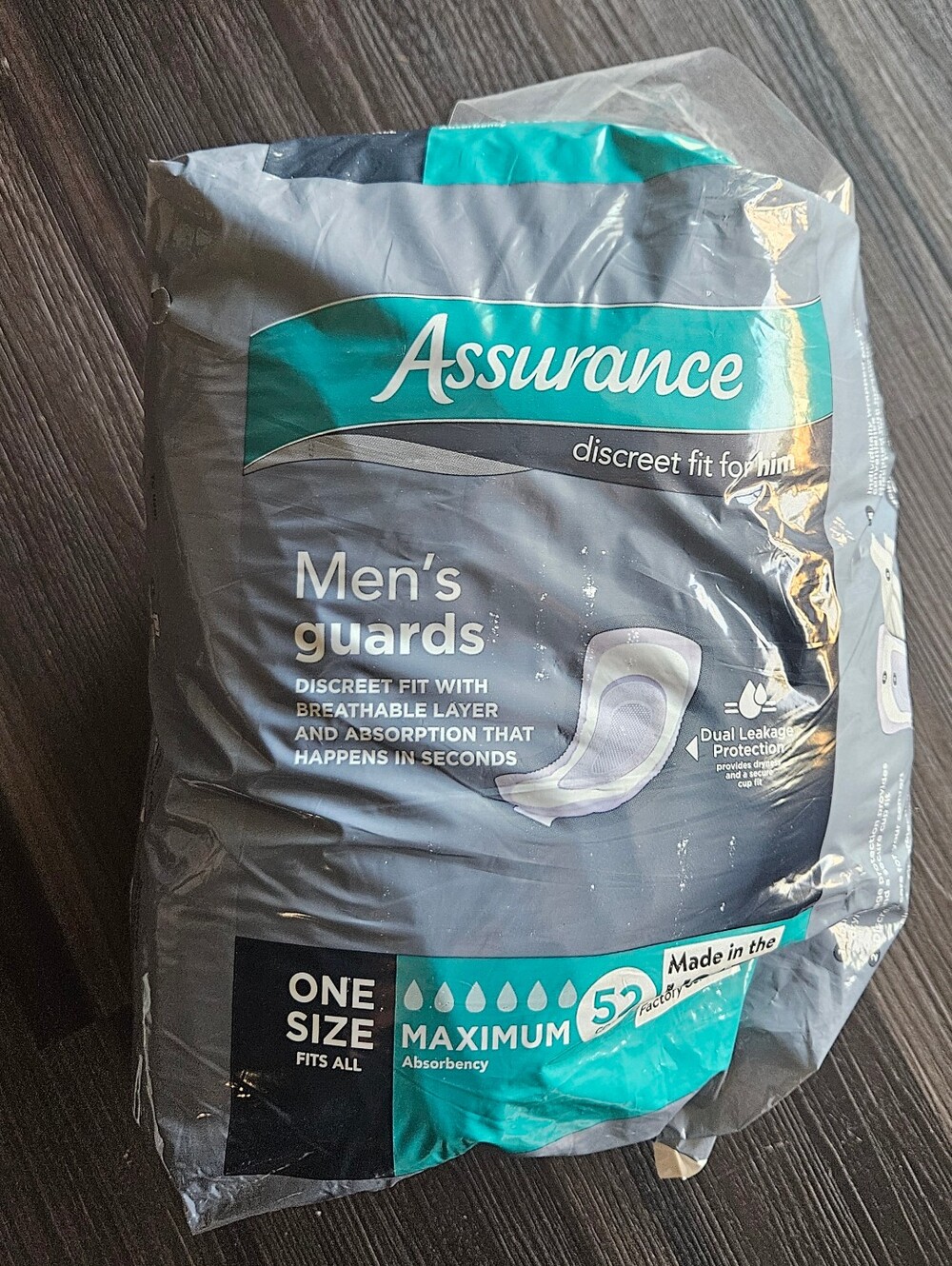 Men’s Guards - Gray Incontinence Pads